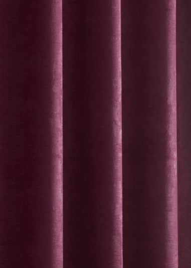 Fusion Strata Dim out Woven Purple Eyelet Curtains