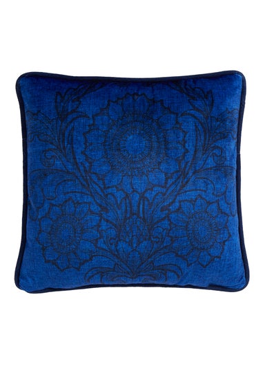 Laurence Llewelyn-Bowen Romilly Blue Filled Cushion (43cm x 43cm)