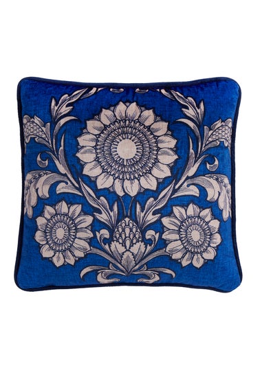 Laurence Llewelyn-Bowen Romilly Blue Filled Cushion (43cm x 43cm)