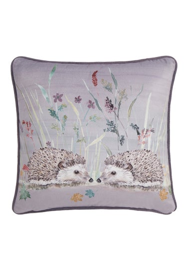 Dreams & Drapes Lodge Colville Hedgehog Grey Filled Cushion (43cm x 43cm)