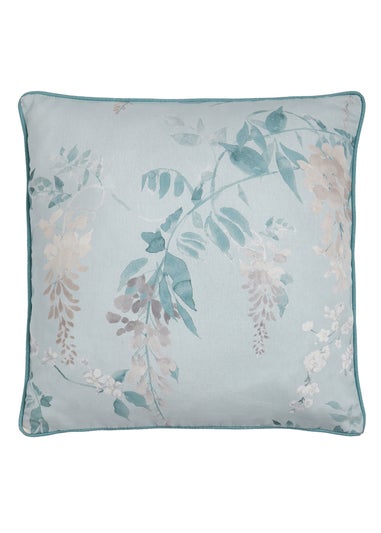 Dreams & Drapes Curtains Wisteria Blue Filled Cushion (43cm x 43cm)