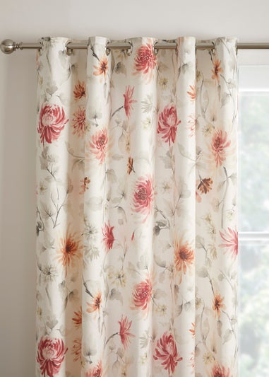 Dreams & Drapes Curtains Nadia Red Eyelet Curtains