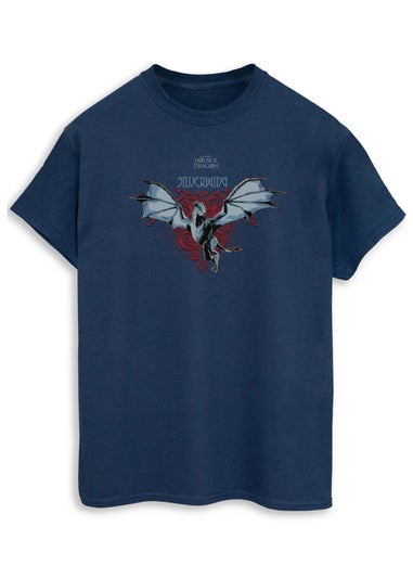 Game Of Thrones House Of The Dragon Silverwing Navy T-Shirt