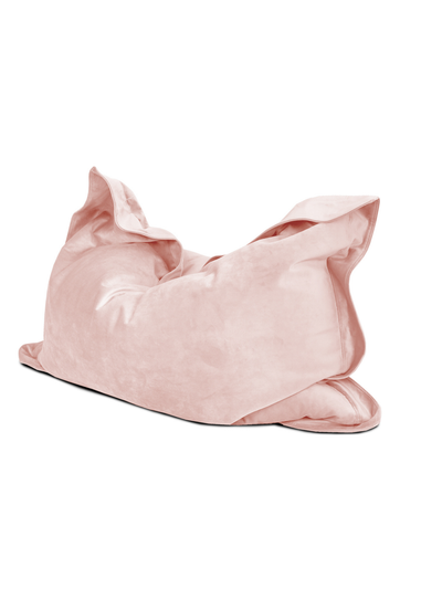 rucomfy Velvet Extra Large Squarbie Pink Beanbag