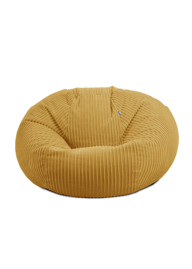 rucomfy Jumbo Cord Goliath Mustard Beanbag