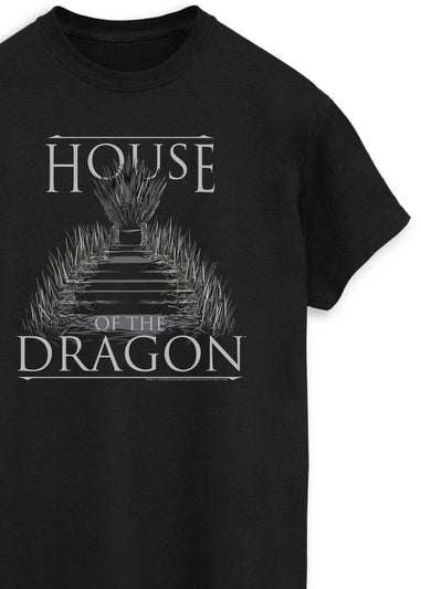 Game Of Thrones House Of The Dragon Throne Black T-Shirt