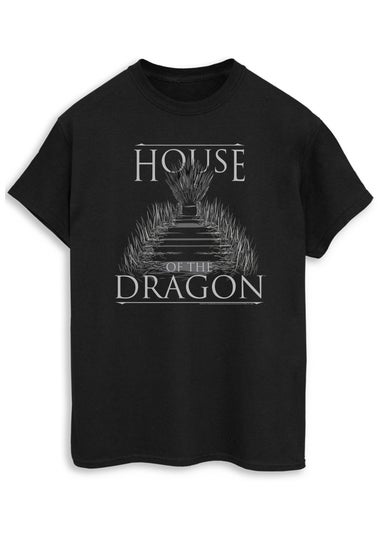 Game Of Thrones House Of The Dragon Throne Black T-Shirt