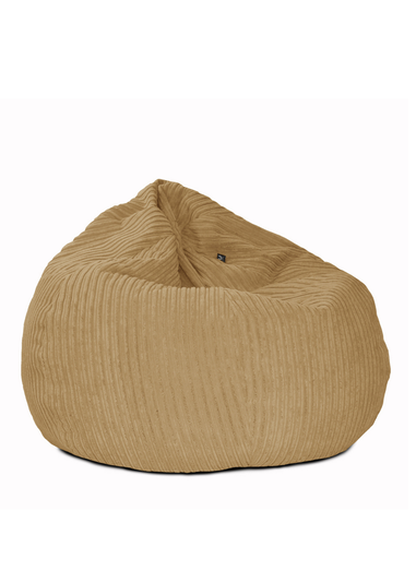 rucomfy Jumbo Cord Slouchbag Caramel Beanbag