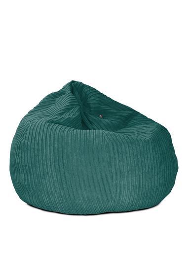 rucomfy Jumbo Cord Slouchbag Teal Beanbag