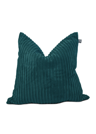 rucomfy Jumbo Cord Floor Cushion Teal Beanbag