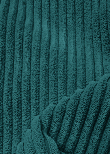 rucomfy Jumbo Cord Floor Cushion Teal Beanbag