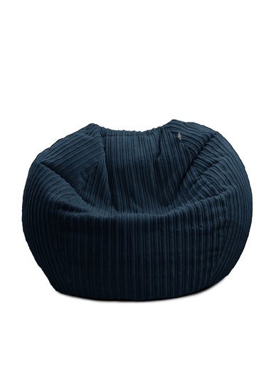 rucomfy Jumbo Cord Kids Slouchbag Navy Blue Beanbag