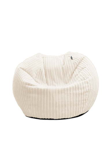 rucomfy Jumbo Cord Kids Slouchbag Ivory Beanbag