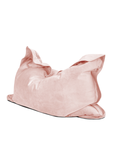 rucomfy Velvet Junior Squarbie Pink Beanbag