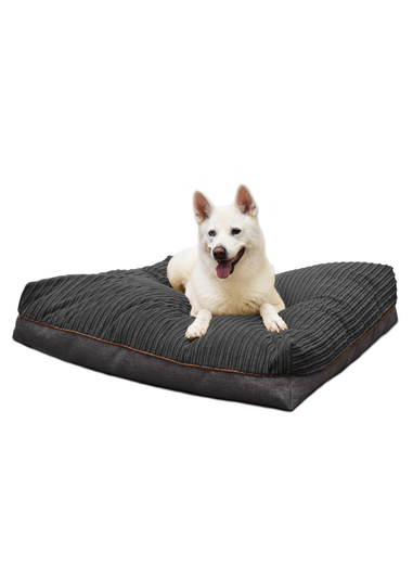 rucomfy Jumbo Cord Flip-It Large Slate Grey Pet Bed