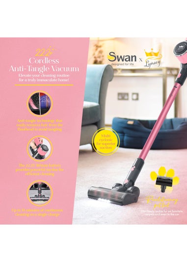 Swan Lynsey Queen of Clean 22.2V Cordless Anti Tangle Vacuum