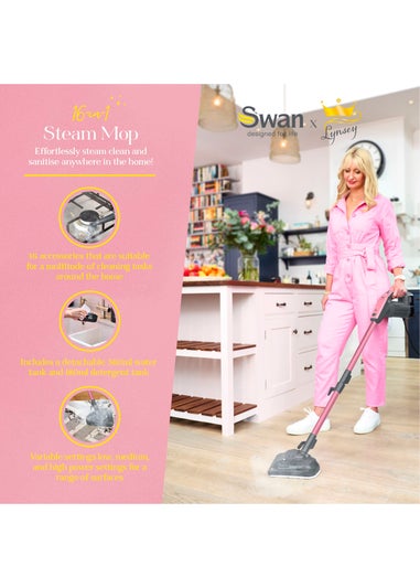 Swan Lynsey Queen of Clean 16-in-1 Steam Mop