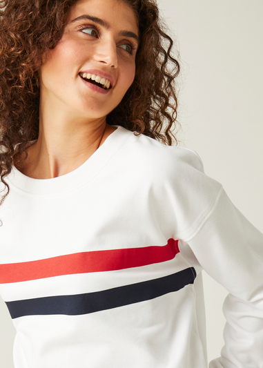 Regatta White Avika Graphic Print Sweatshirt