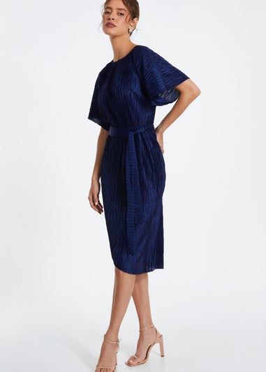 Quiz Navy Batwing Midi Dress