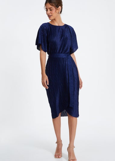 Quiz Navy Batwing Midi Dress