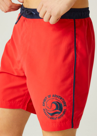 Regatta Red Bentham Swim Shorts