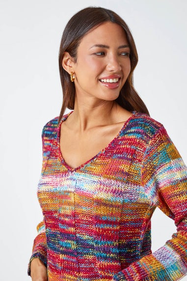 Roman Mixed Yarn Pocket Detail Jumper