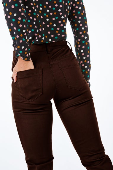 Roman Chocolate Petite Denim Stretch Jegging