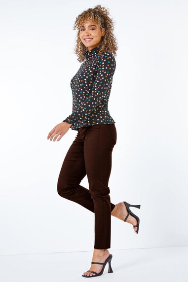 Roman Chocolate Petite Denim Stretch Jegging