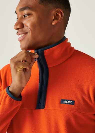 Regatta Orange Men's Callide Half Zip Fleece