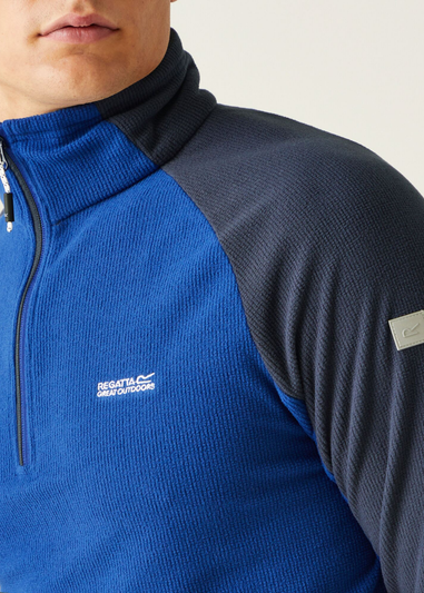 Regatta Dark Blue Elson II Half Zip Fleece