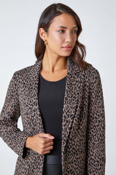 Roman Animal Print Stretch Jacket