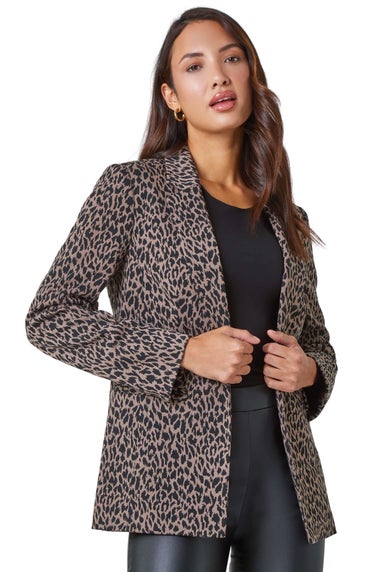 Roman Animal Print Stretch Jacket