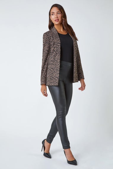 Roman Animal Print Stretch Jacket