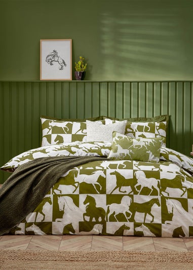 furn. Olive Herve Reversible Duvet Cover Set