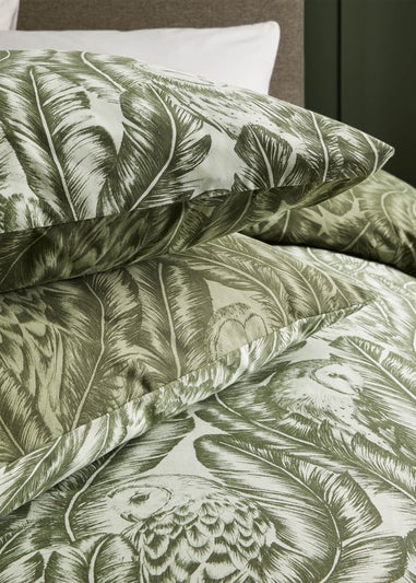 Wylder Forest Green Albus Heritage Duvet Cover Set