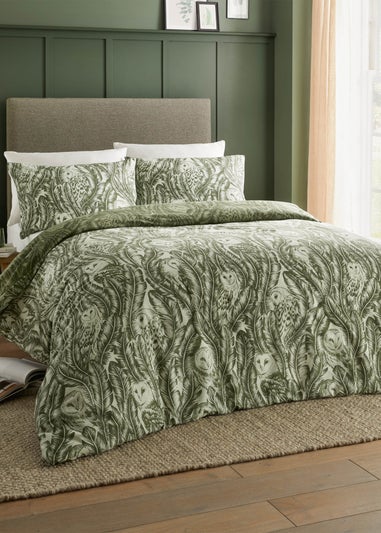 Wylder Forest Green Albus Heritage Duvet Cover Set