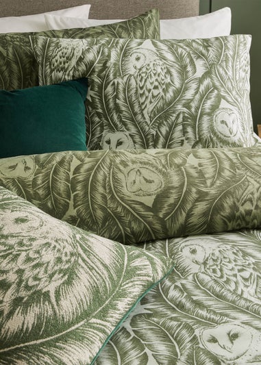 Wylder Forest Green Albus Heritage Duvet Cover Set