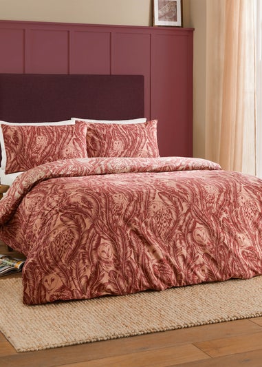 Wylder  Red Albus Heritage Duvet Cover Set