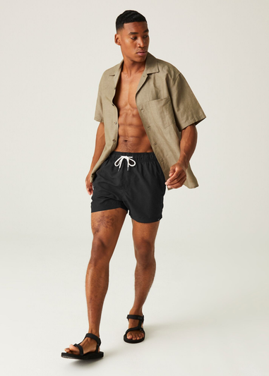 Regatta Black Mawson Swim Shorts III