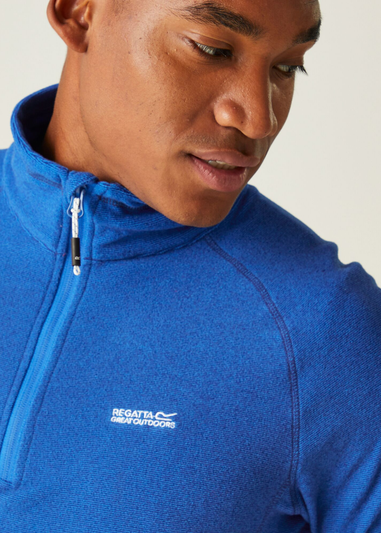 Regatta Blue Montes Overhead Half Zip Fleece