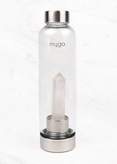 Myga Clear Quartz Crystal Water Bottle