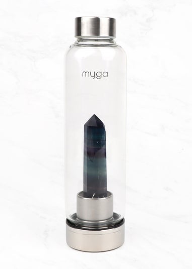 Myga Fluorite  Crystal Water Bottle