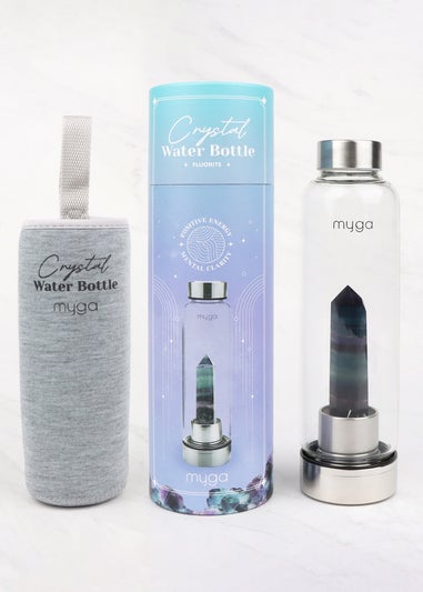 Myga Fluorite  Crystal Water Bottle