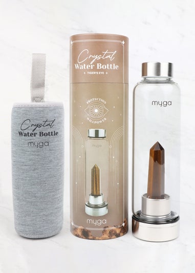 Myga Tiger Eye  Crystal Water Bottle