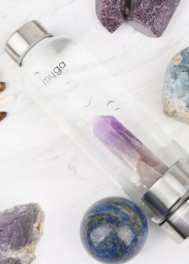 Myga Amethyst Crystal Water Bottle