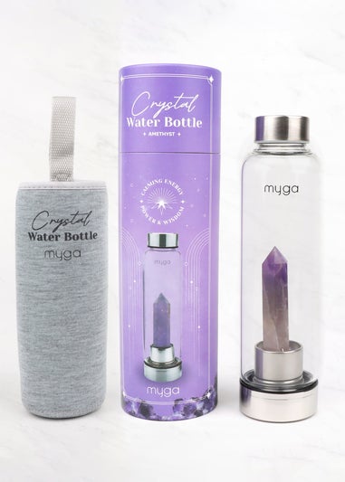 Myga Amethyst Crystal Water Bottle