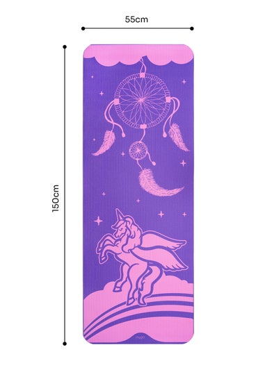 Myga Purple Unicorn Silk Childrens Print Mat