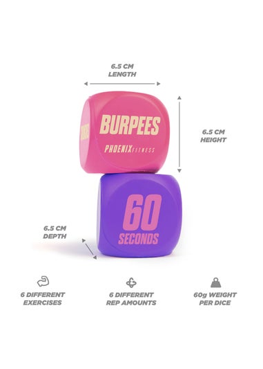 Phoenix Pink Fitness Exercise Dice