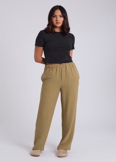 Urban Bliss Khaki Wide Leg Pant