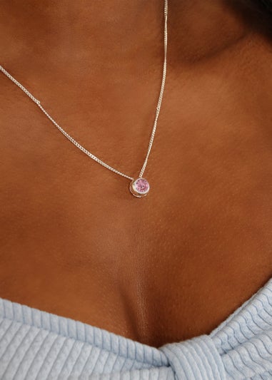 Say It With Sterling Silver June Birthstone Necklace